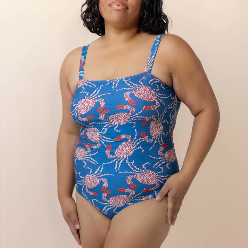 Nani Chesapeake Bay Harbor One Piece Swimsuit with adorable crab print - Picture 9 of 12